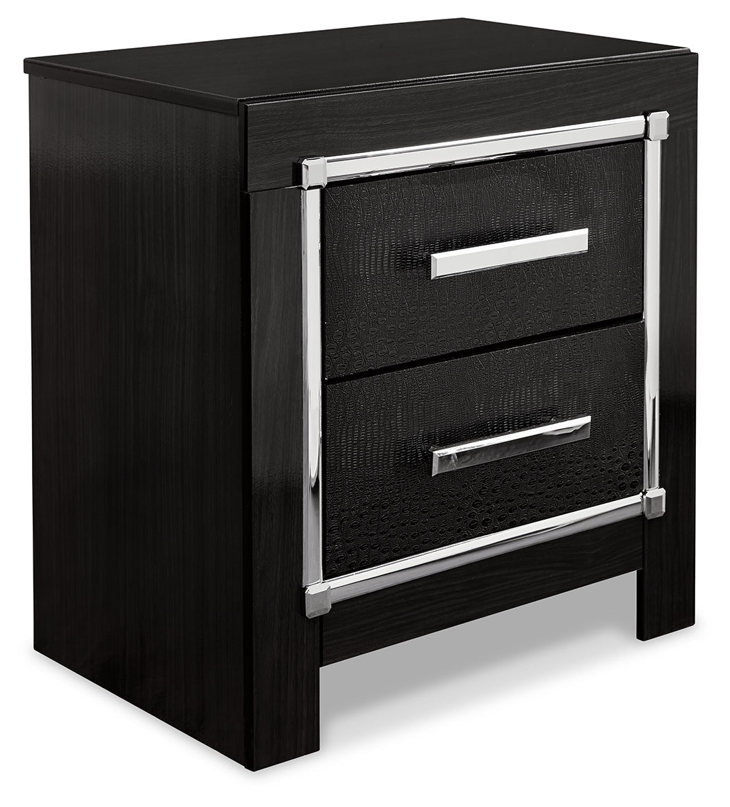 Kaydell King Upholstered Storage Bed, Dresser, Mirror, Chest and 2 Nightstands