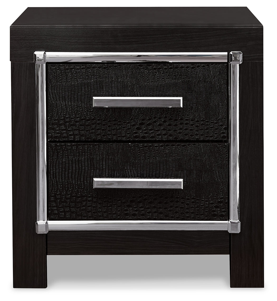 Kaydell King Upholstered Storage Bed, Dresser, Mirror, Chest and 2 Nightstands