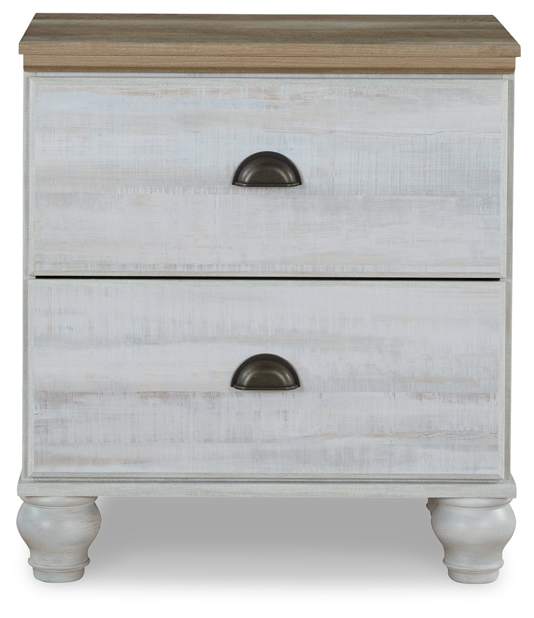 Haven Bay Queen Panel Storage Bed, Dresser, Mirror, Chest and 2 Nightstands