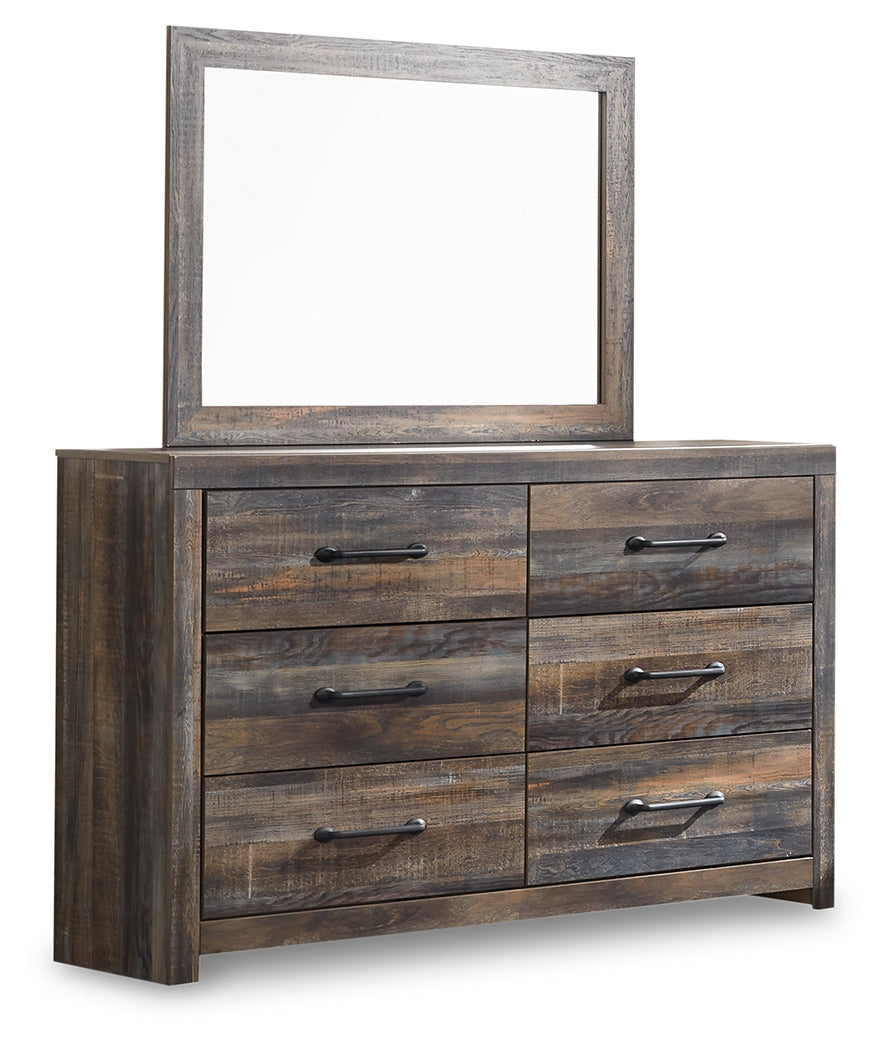 Drystan King Panel Bed, Dresser and Mirror