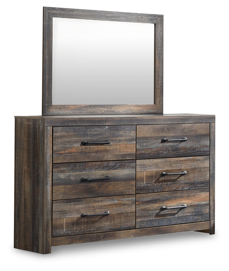 Drystan Queen Panel Storage Bed, Dresser, Mirror and Nightstand