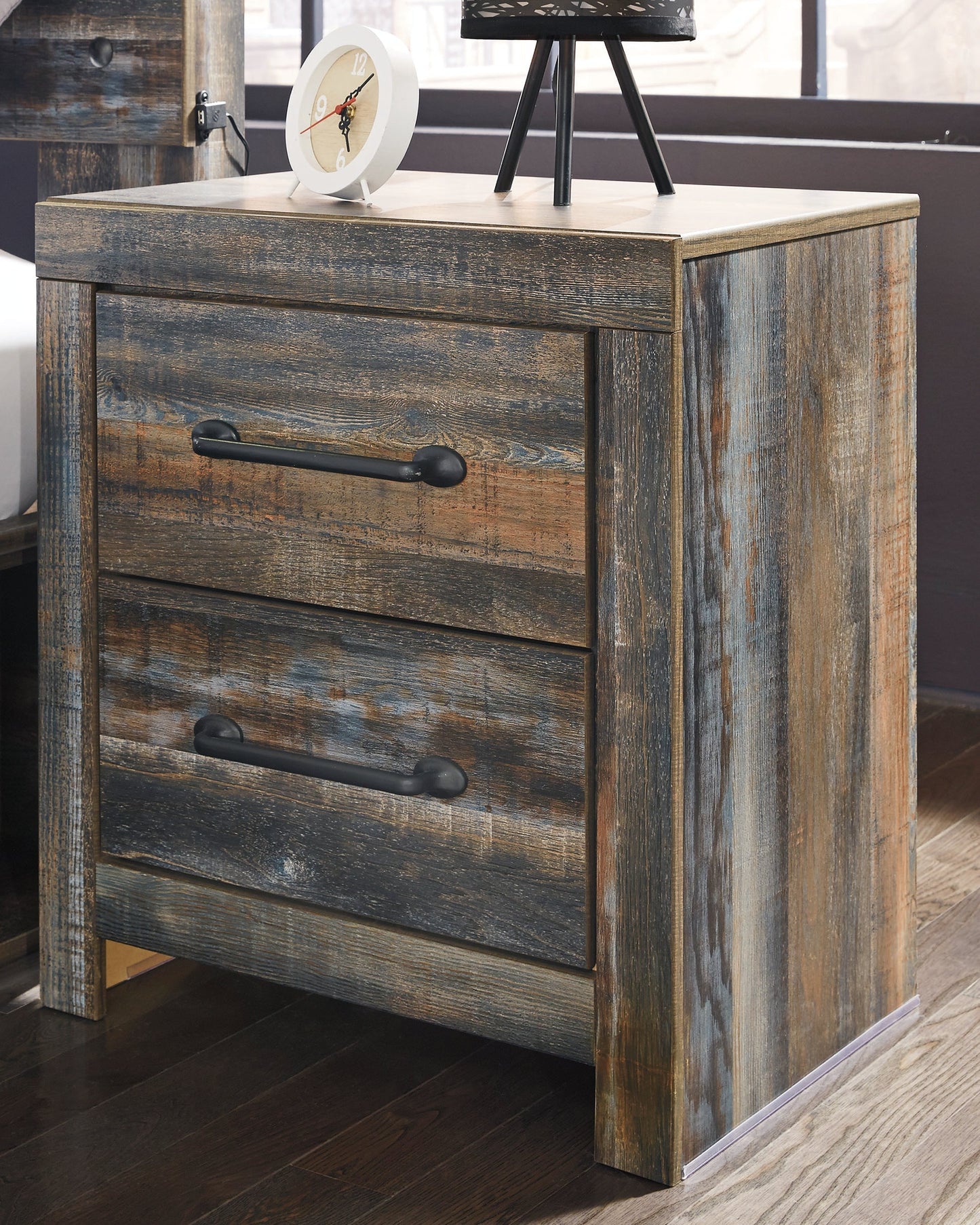 Drystan Queen Bookcase Storage Bed, Dresser, Mirror and 2 Nightstands