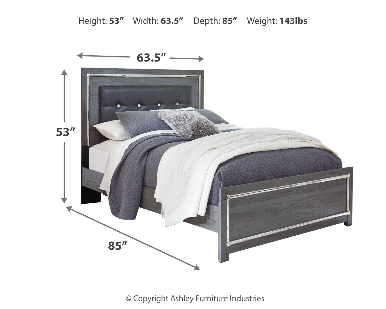 Lodanna Queen Panel Bed, Dresser, Mirror, Chest and Nightstand