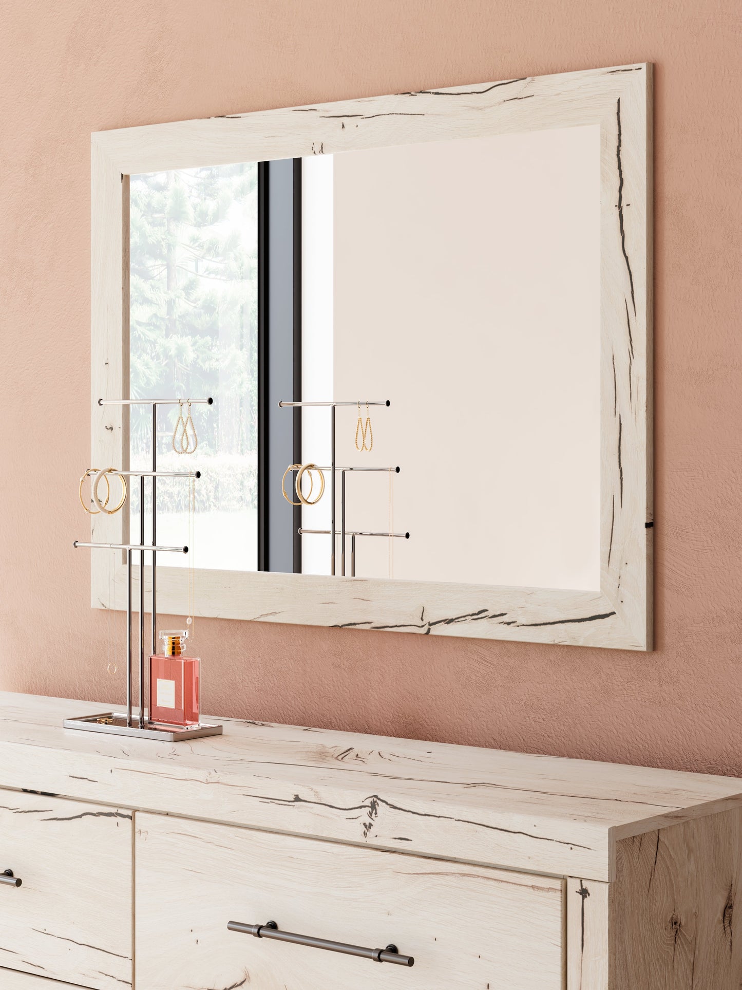 Lawroy Twin Panel Bed, Dresser and Mirror