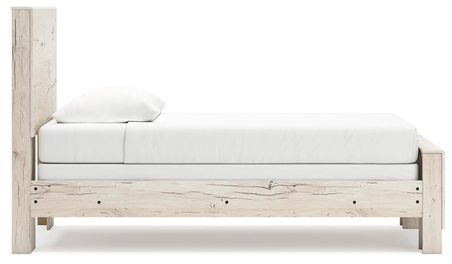 Lawroy Twin Panel Bed, Dresser and Mirror