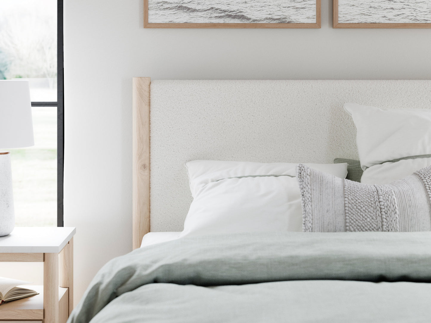 Cadmori Queen Panel Bed, Dresser, Mirror and Nightstand