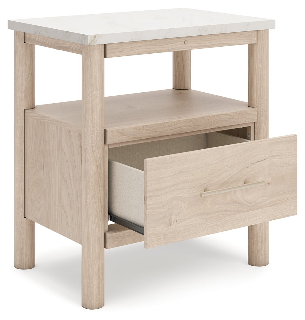 Cadmori Queen Panel Bed, Dresser, Mirror and Nightstand