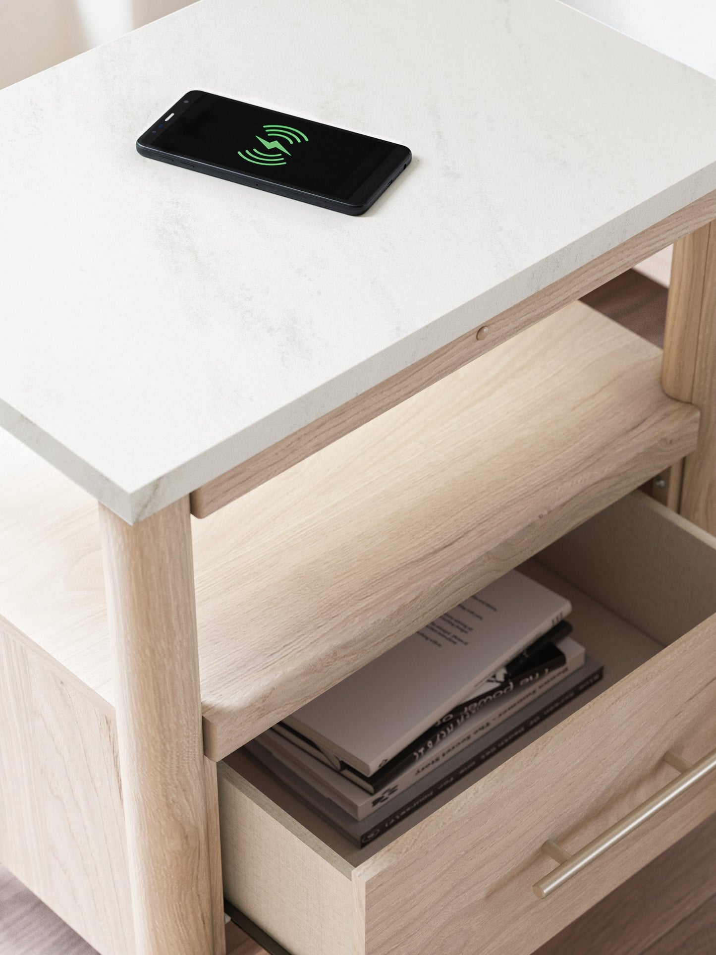 Cadmori Queen Panel Bed, Dresser, Mirror and Nightstand