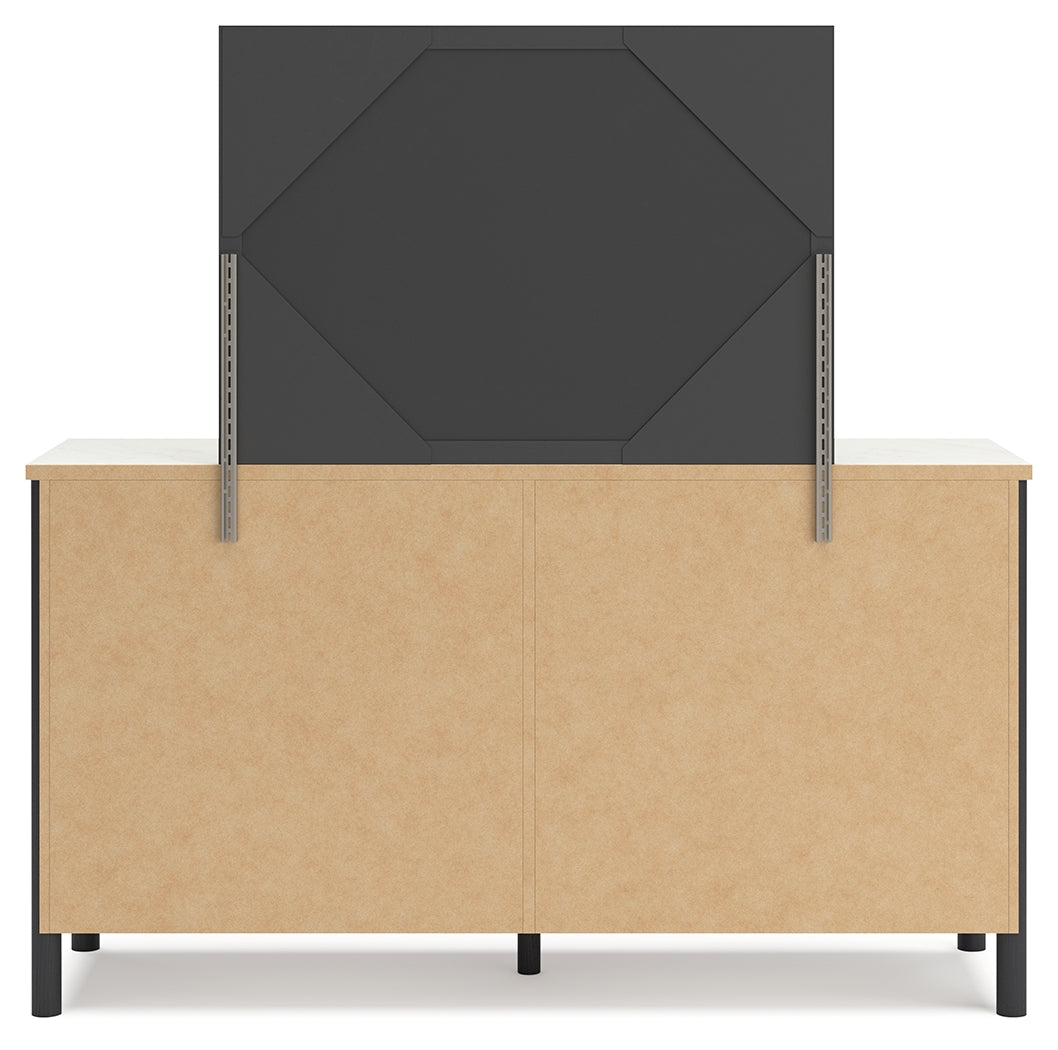 Cadmori Queen Panel Bed, Dresser, Mirror and Nightstand