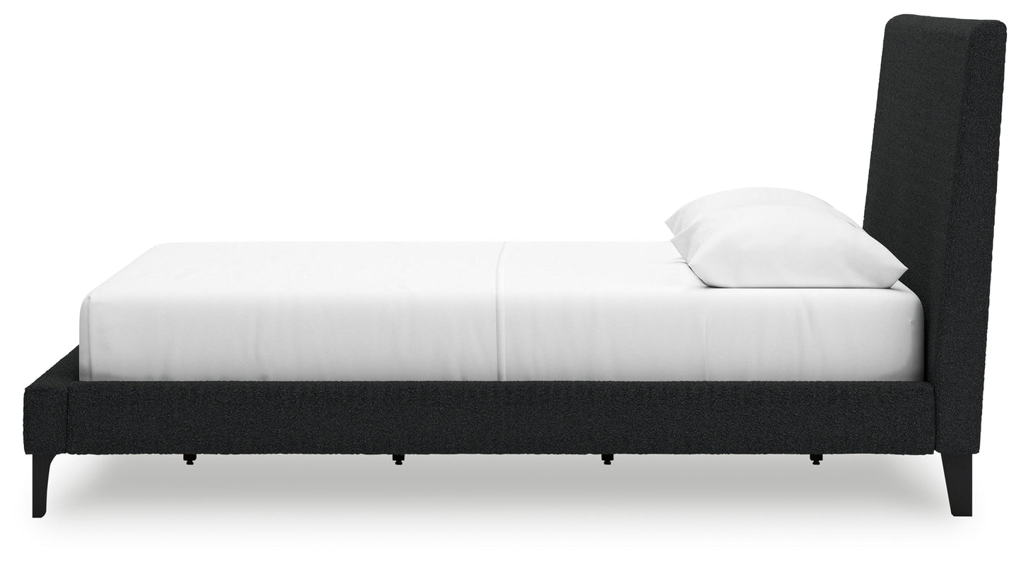Cadmori Queen Upholstered Bed with Roll Slats