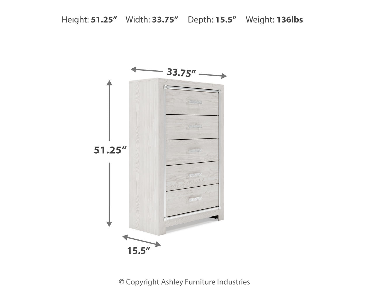 Altyra King Storage Bed, Chest and 2 Nightstands