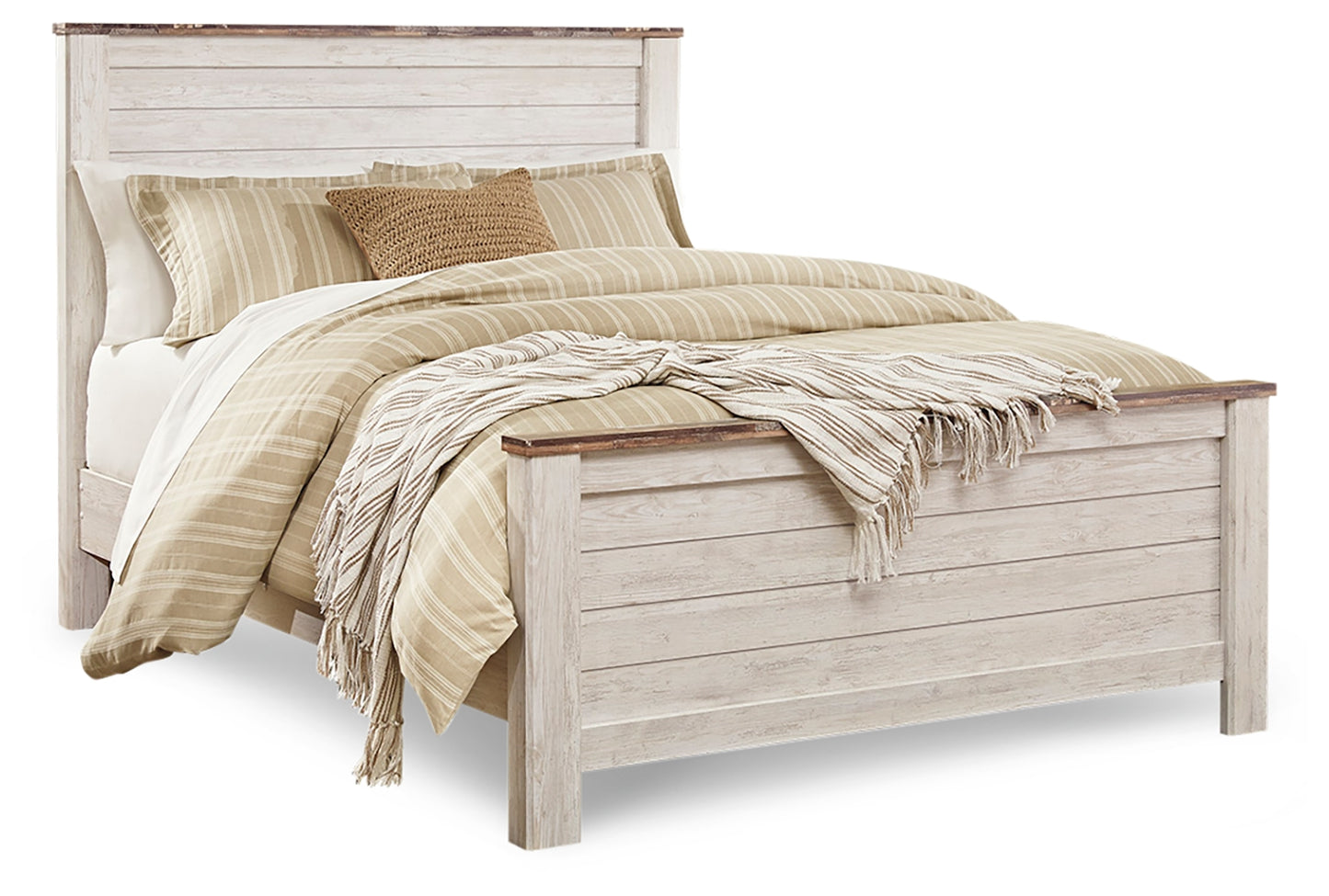 Willowton Queen Panel Bed, Dresser, Mirror, and Nightstand