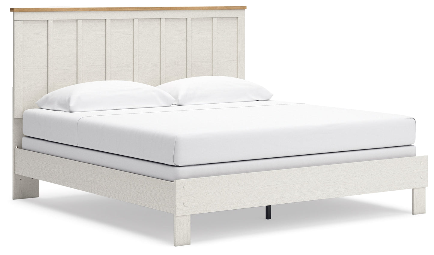Linnocreek King Panel Bed, Dresser and Mirror