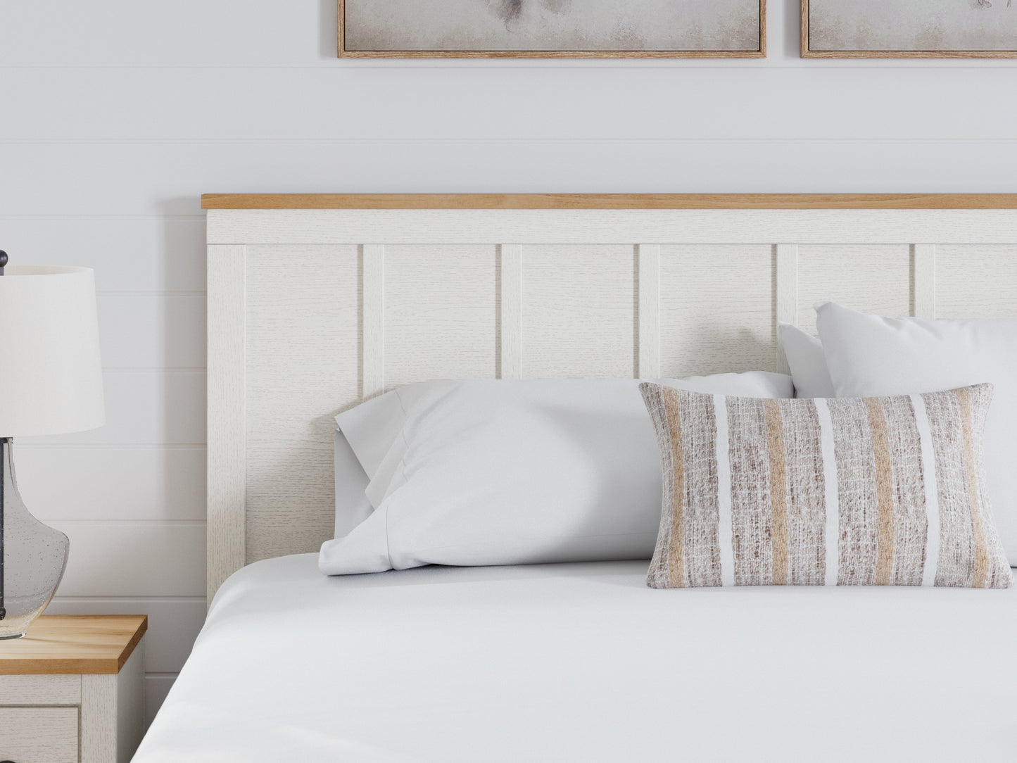 Linnocreek King Panel Bed, Dresser and Mirror