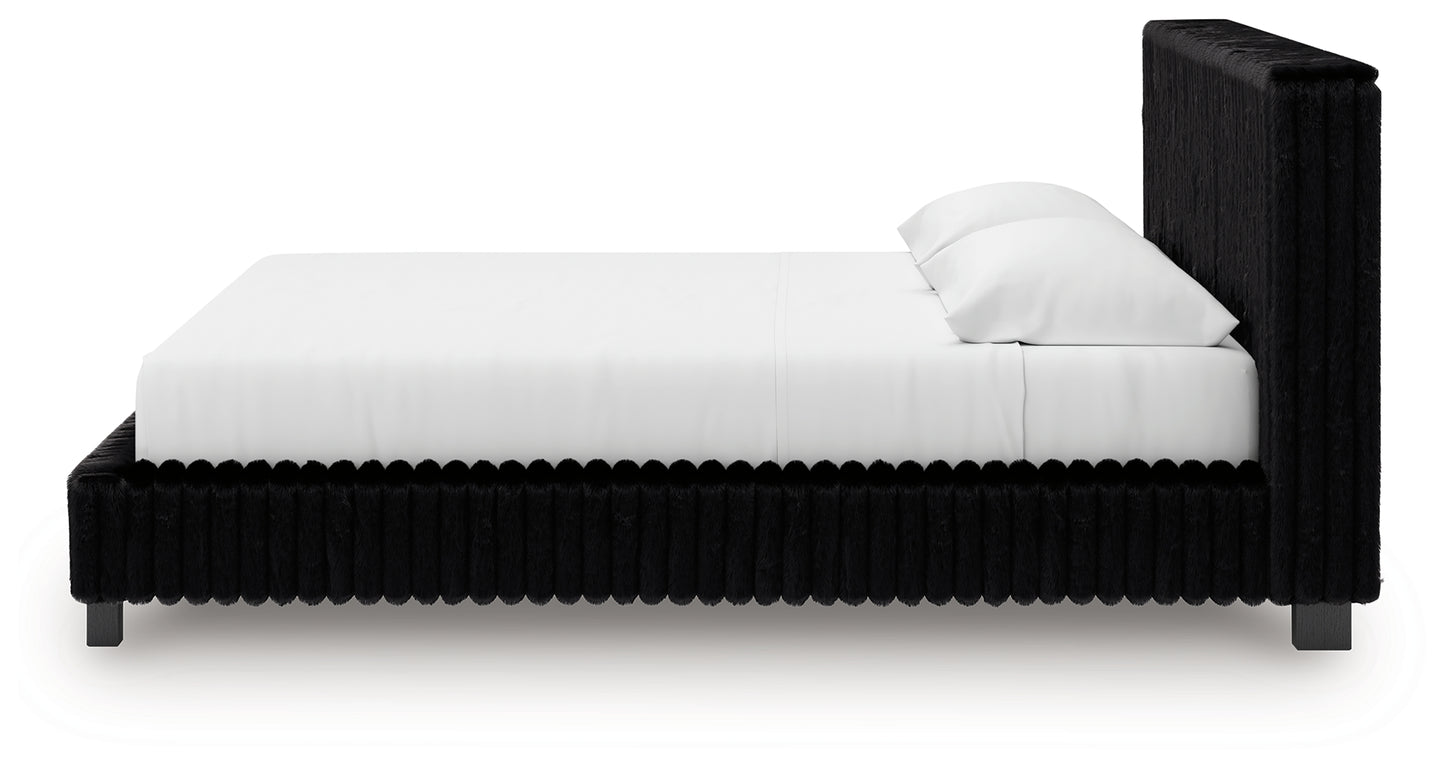 Zuraleus King Upholstered Bed, Dresser and Nightstand