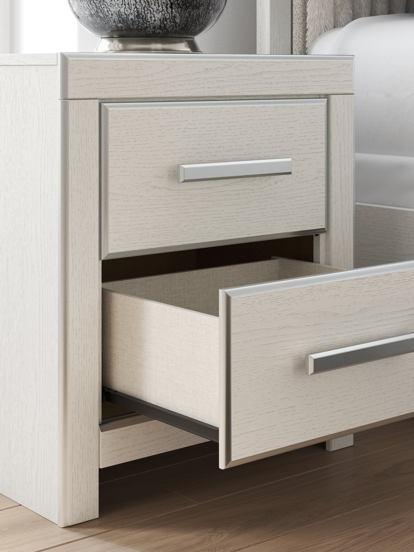 Zuraleus Queen Storage Bed, Dresser, Mirror and Nightstand