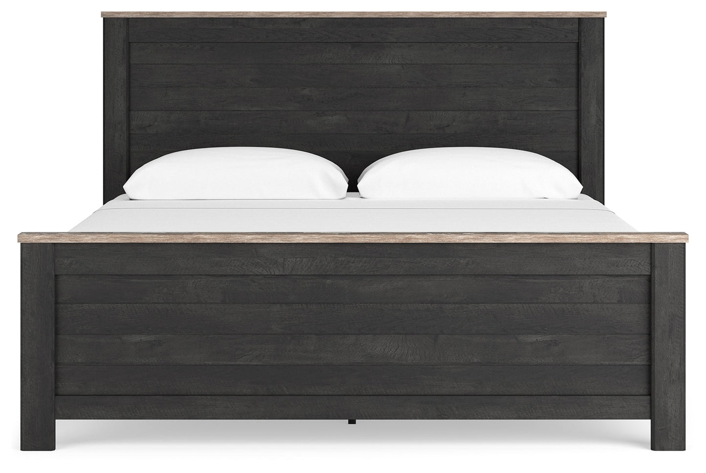Nanforth King Panel Bed, Dresser, Mirror and Nightstand