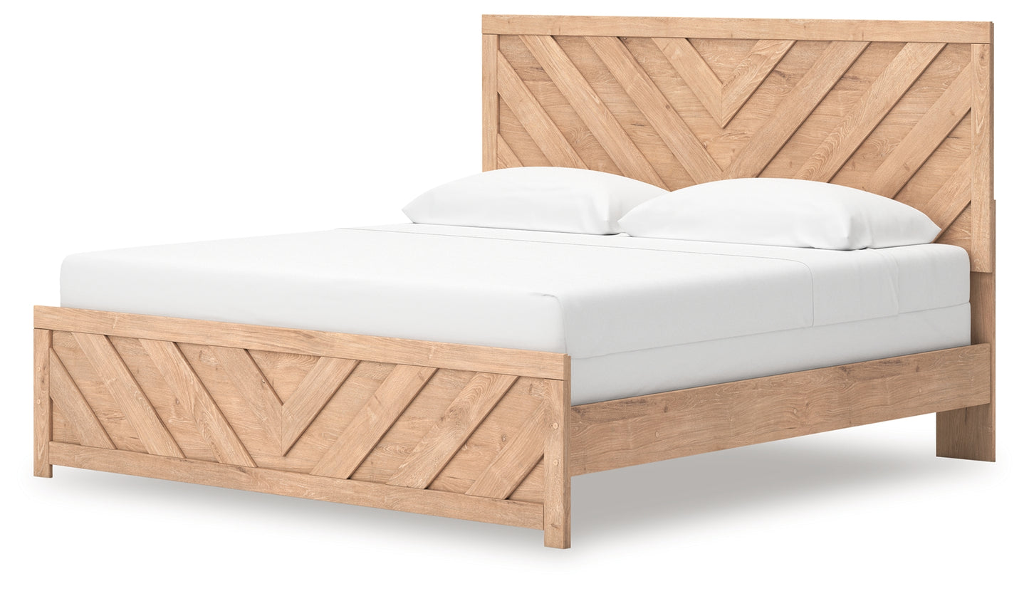Sanginlane King Panel Bed