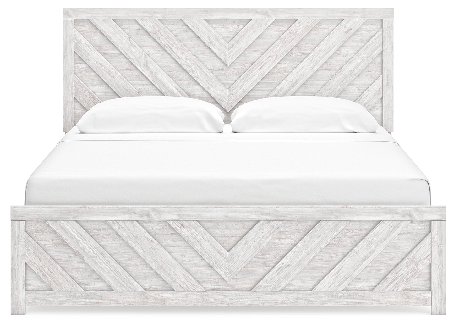 Cayboni King Panel Bed, Dresser, Mirror, Chest and 2 Nightstands
