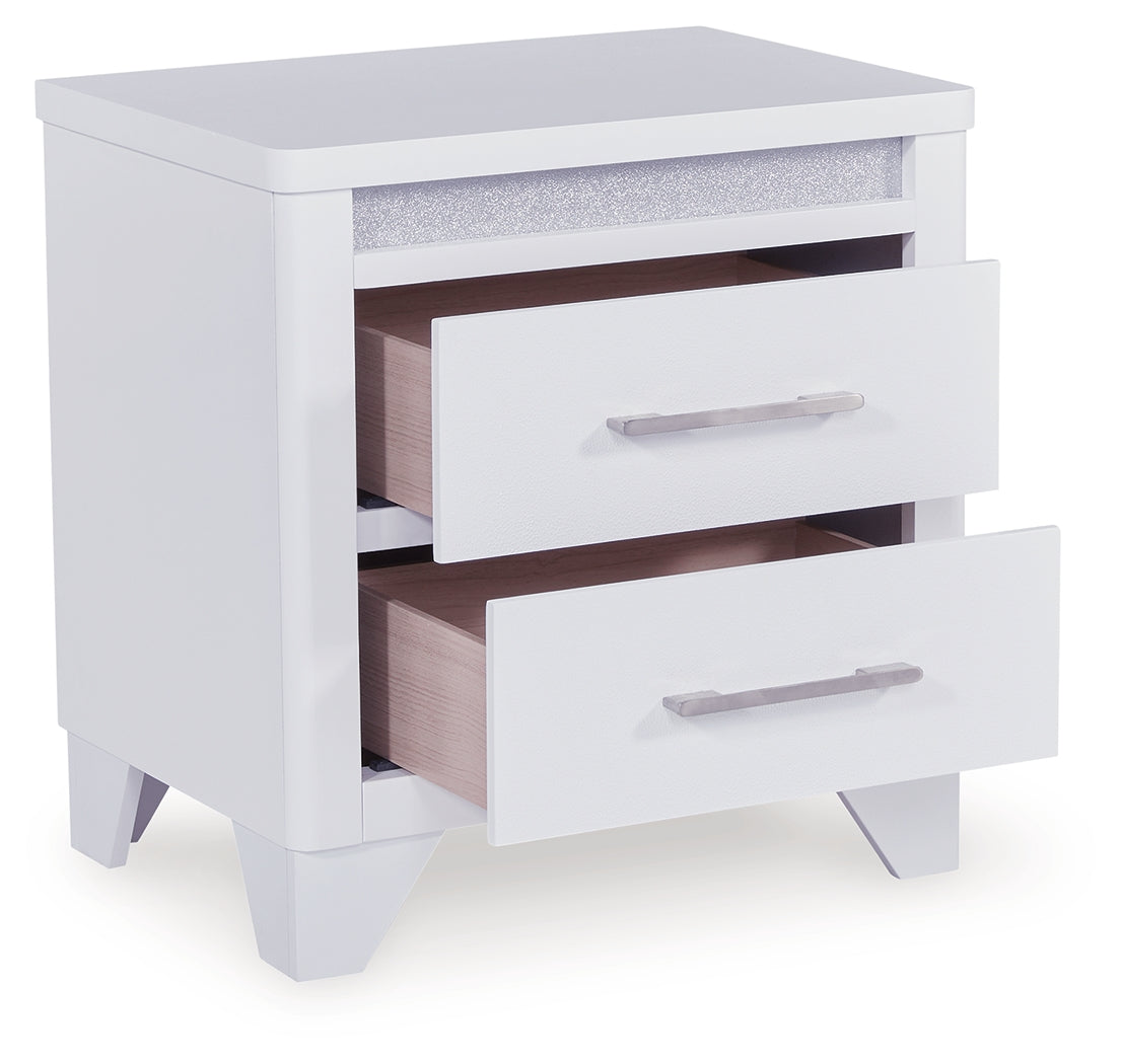 Jarlee King Panel Bed, Dresser, Mirror and Nightstand