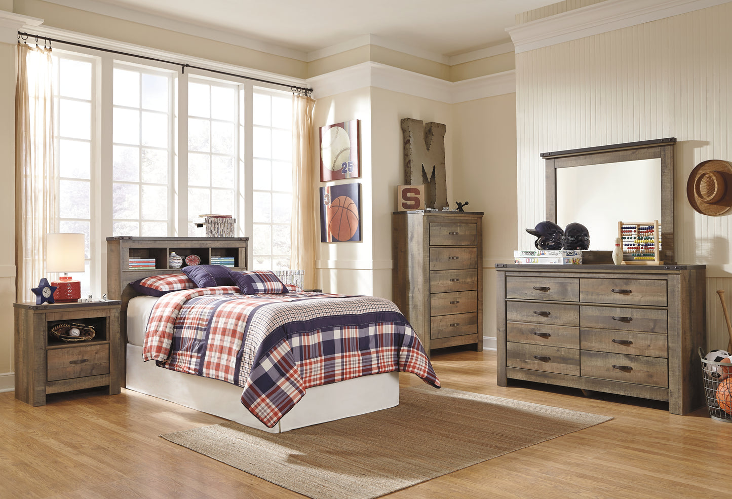 Trinell Twin Bookcase Headboard