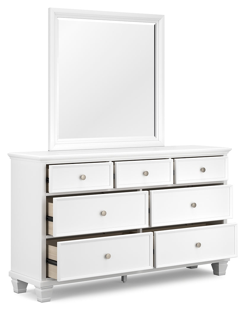Fortman Full Panel Bed, Dresser and Mirror