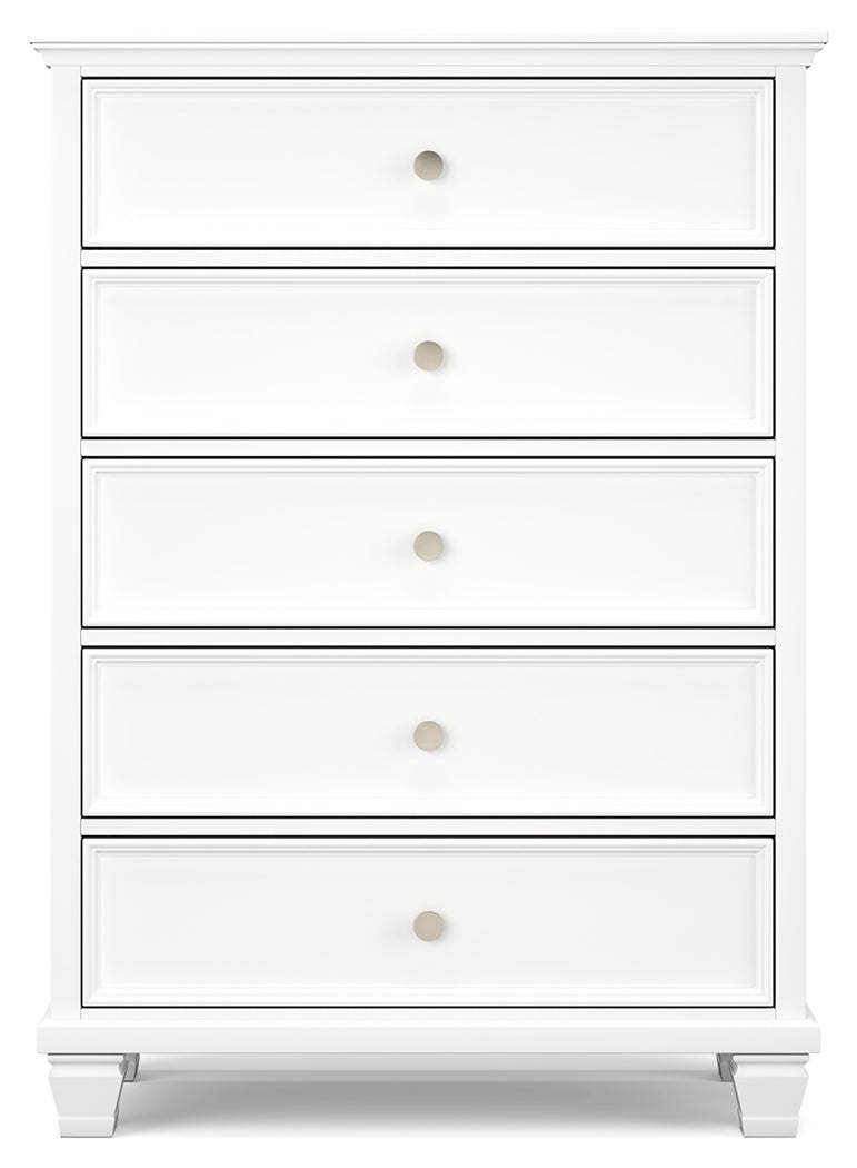 Fortman King Panel Bed, Dresser, Mirror, Chest and 2 Nightstands