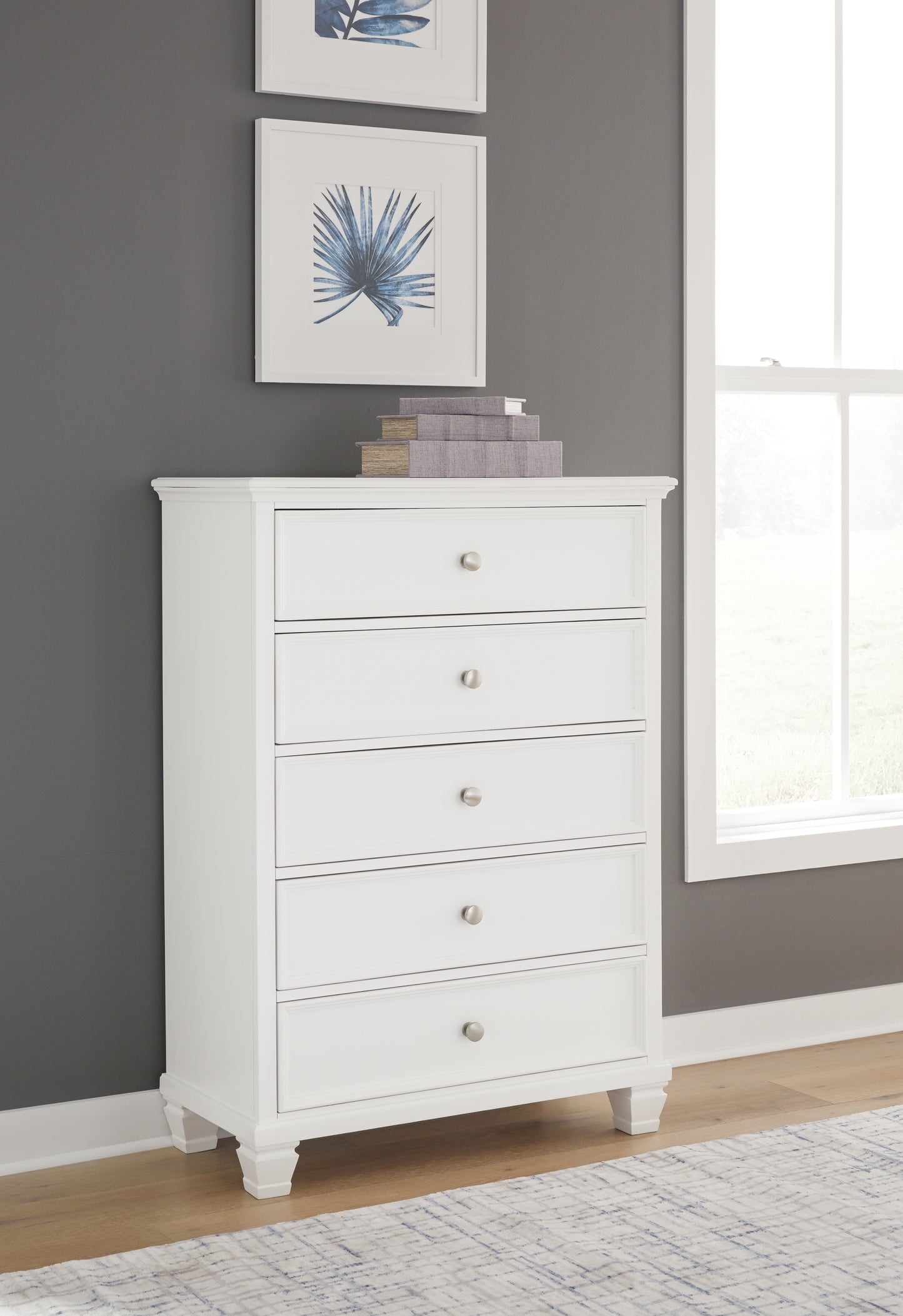 Fortman King Panel Bed, Dresser, Mirror, Chest and 2 Nightstands