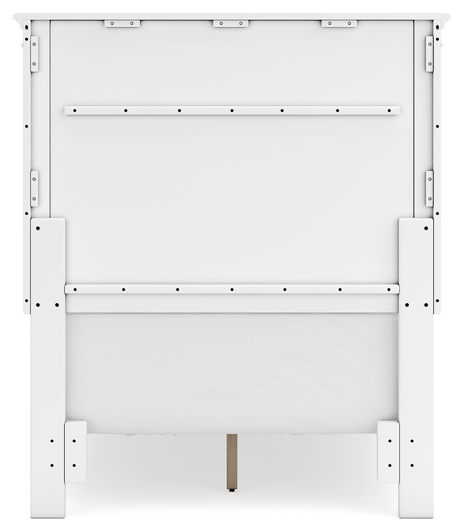 Fortman Twin Panel Bed, Dresser and Mirror