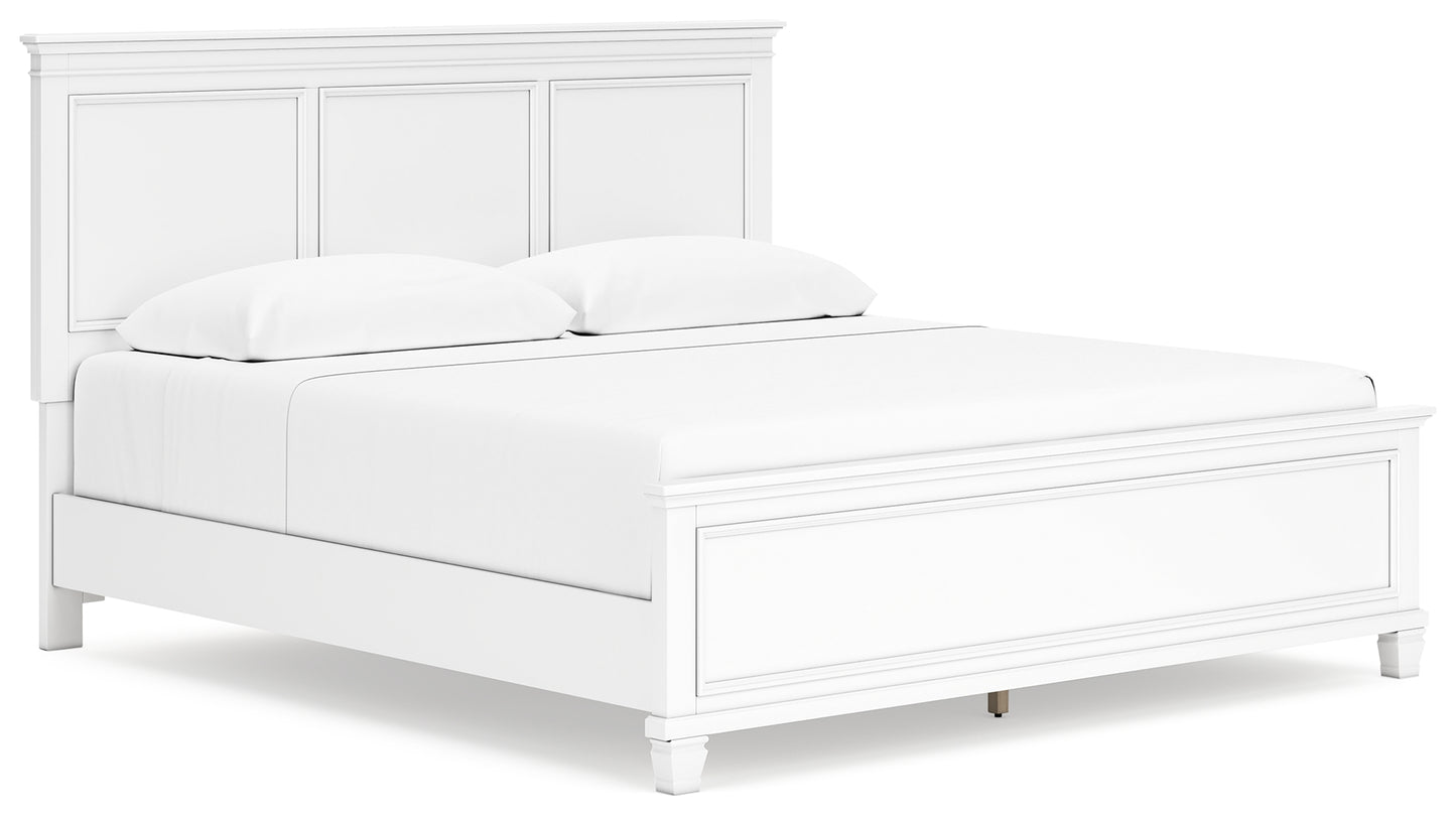 Fortman King Panel Bed, Dresser, Mirror, Chest and 2 Nightstands