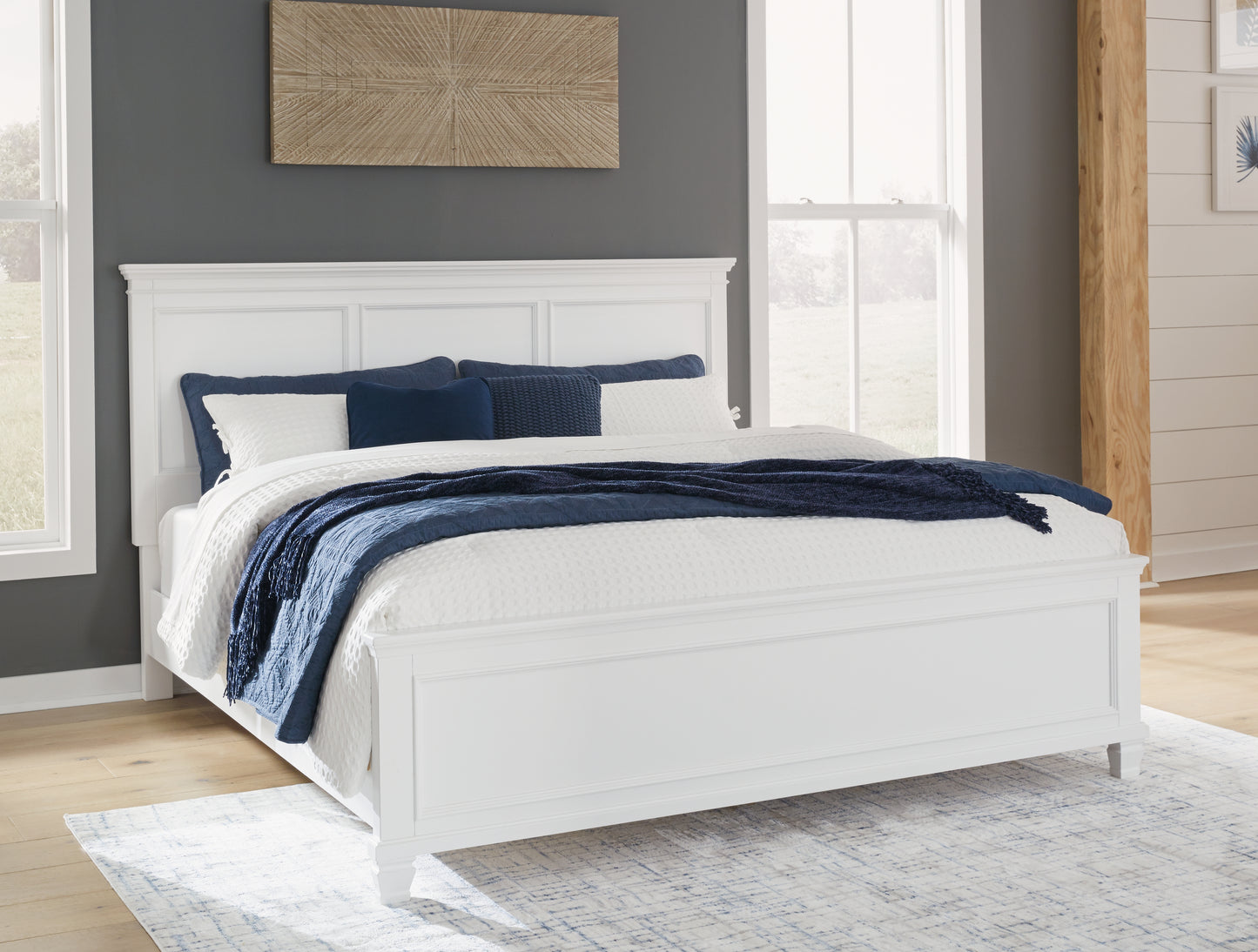 Fortman King Panel Bed, Dresser, Mirror, Chest and 2 Nightstands