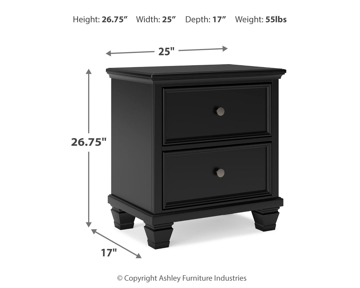 Lanolee King Panel Bed, Dresser, Mirror and 2 Nightstands