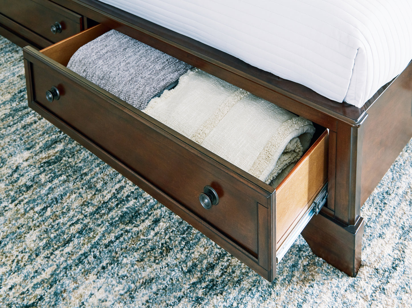 Trellington Queen Sleigh Storage Bed