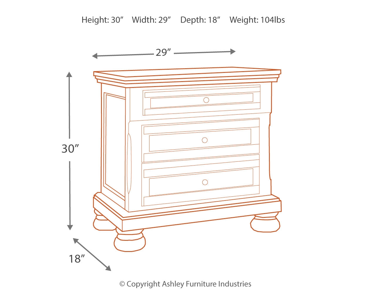 Flynnter King Panel Bed, Dresser, Mirror, and Nightstand