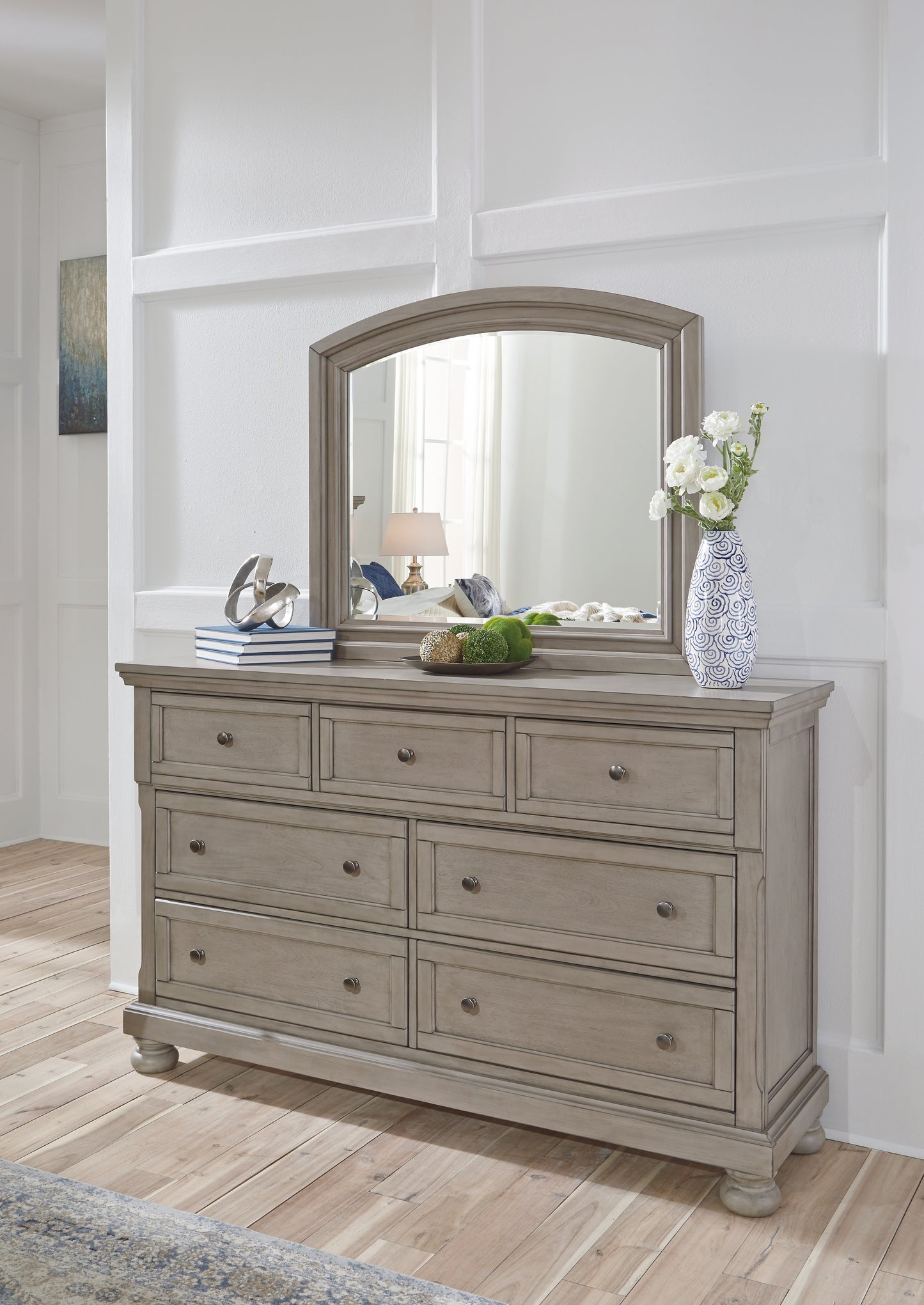 Lettner Queen Panel Bed, Dresser and Mirror