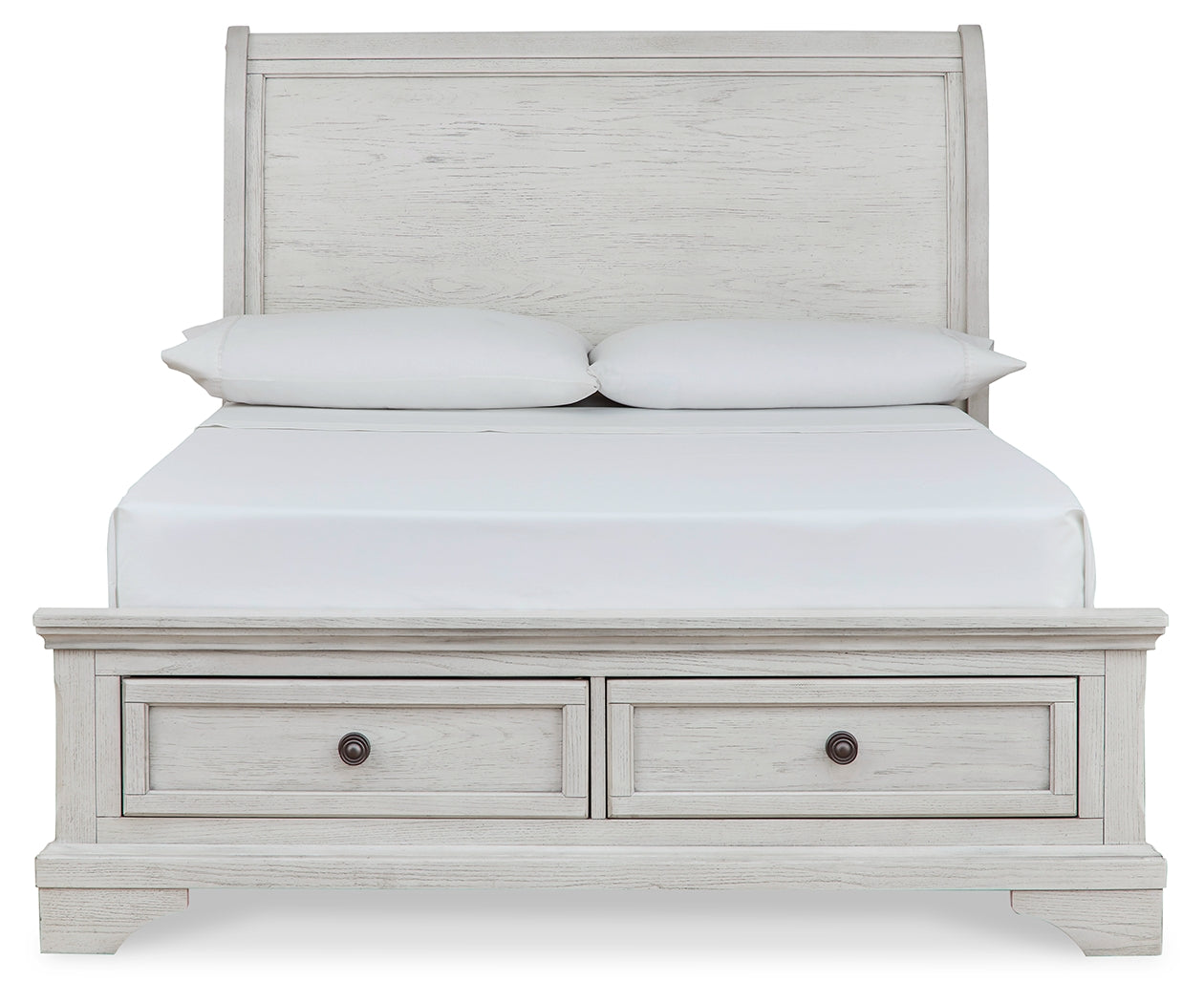 Robbinsdale Full Storage Sleigh Bed, Dresser, Mirror, Chest and Nightstand