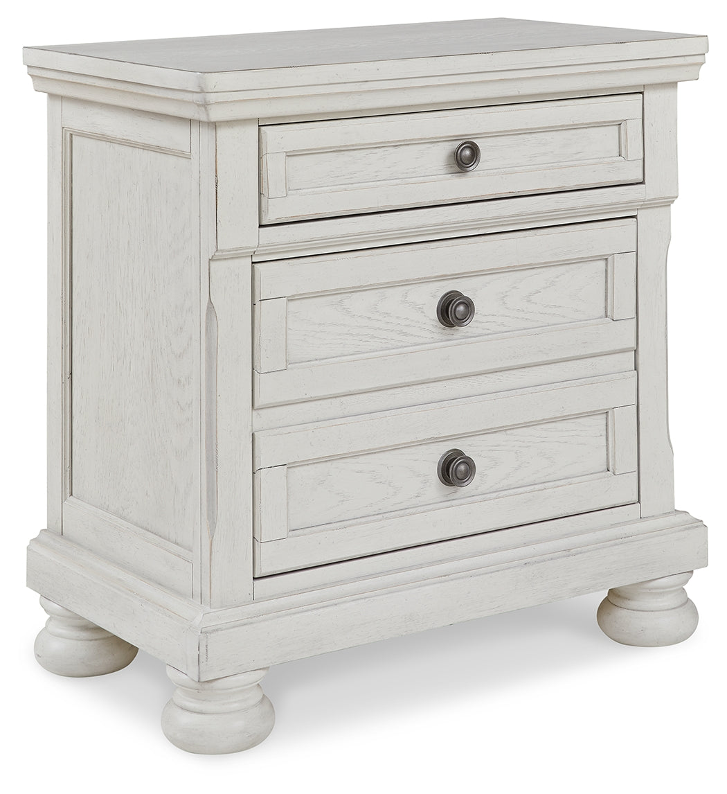Robbinsdale Full Storage Sleigh Bed, Dresser, Mirror, Chest and Nightstand