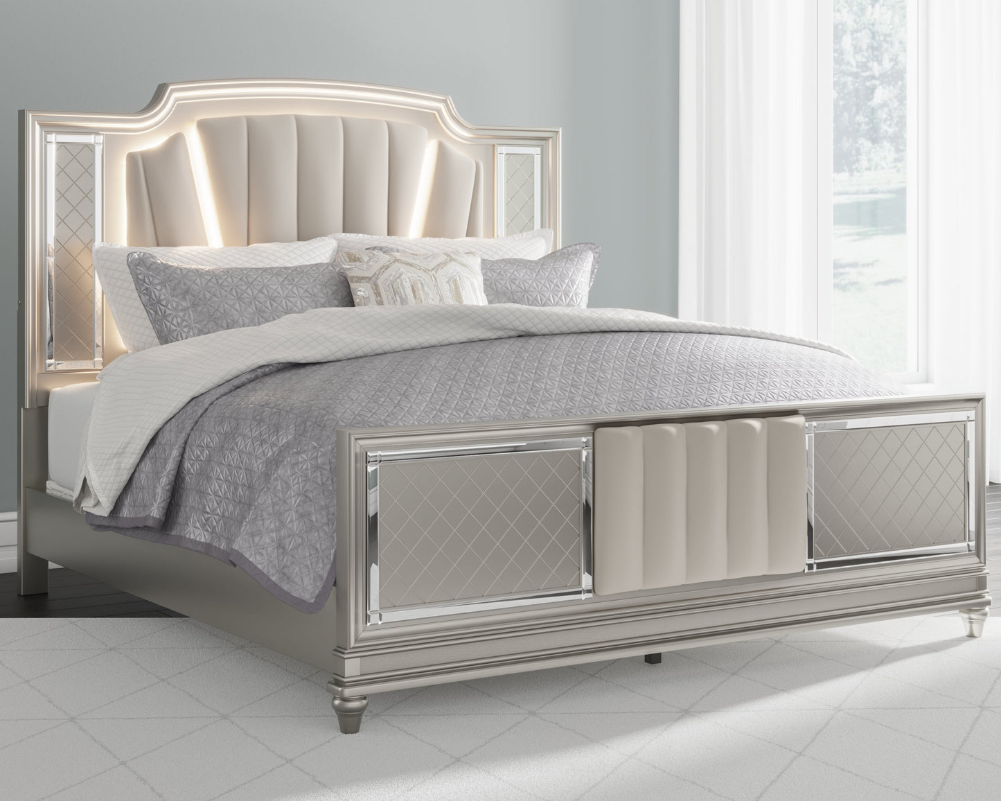 Chevanna California King Upholstered Panel Bed