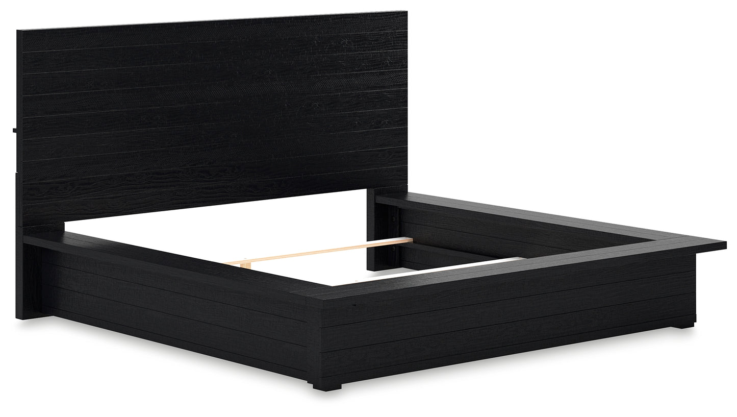 Londer King Panel Bed, Dresser and Mirror