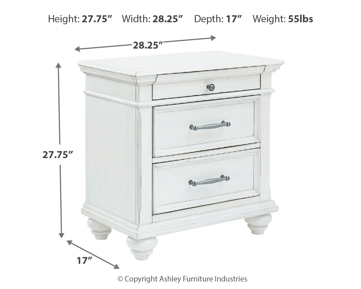Kanwyn Queen Panel Bed, Dresser, Mirror and 2 Nightstands
