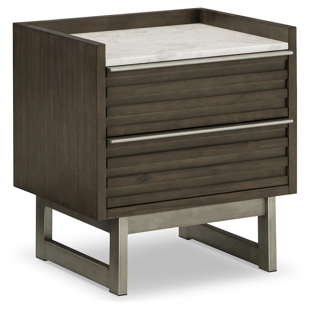 Arkenton King Panel Bed, Dresser, Mirror, Chest and 2 Nightstands