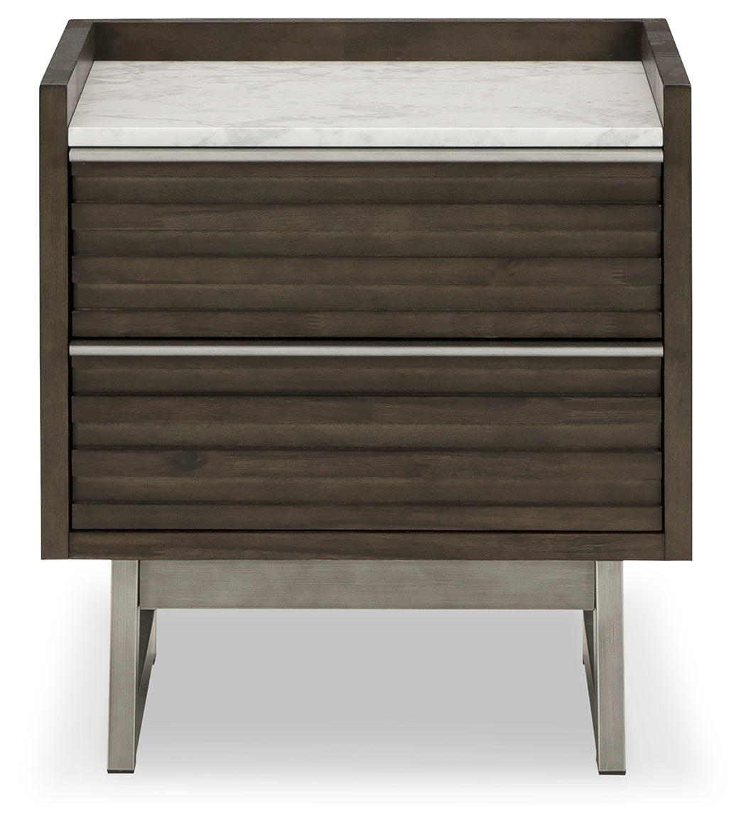 Arkenton King Panel Bed, Dresser, Mirror, Chest and 2 Nightstands