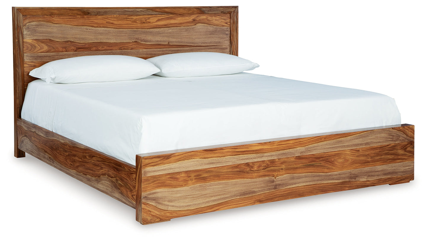 Dressonni King Panel Bed, Dresser and Mirror
