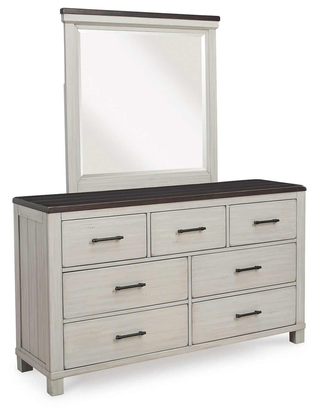 Darborn California King Panel Bed, Dresser and Mirror