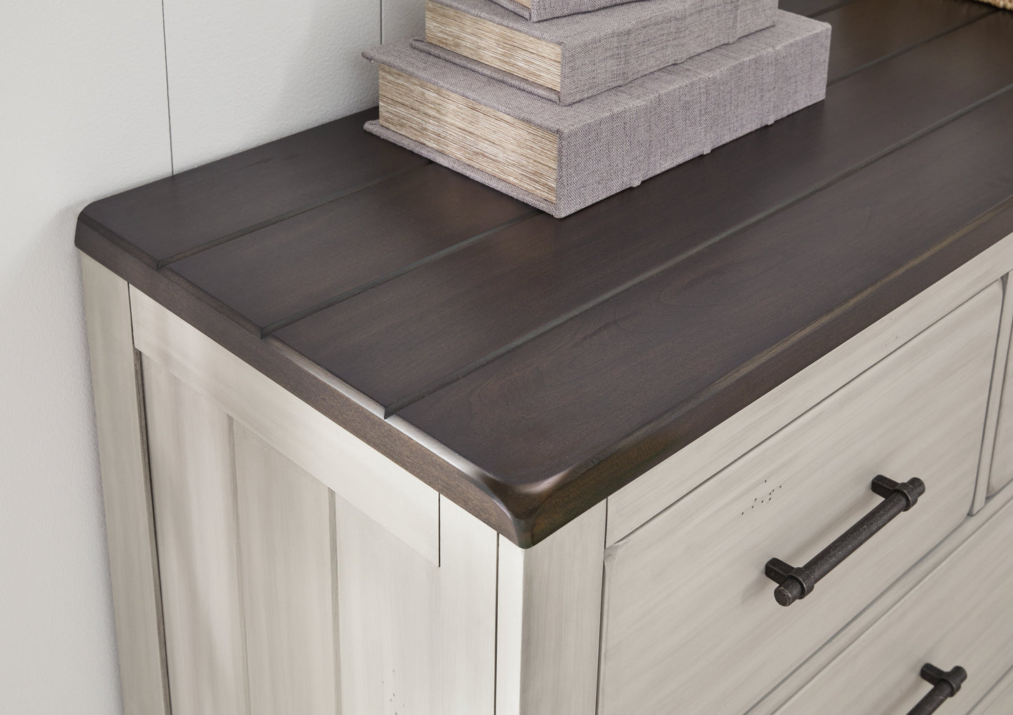 Darborn California King Panel Bed, Dresser and Mirror