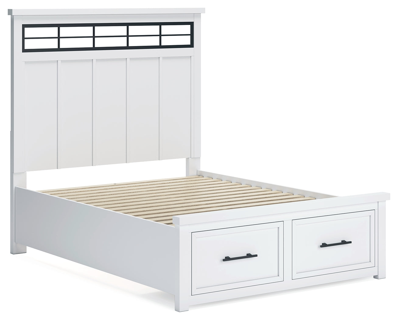 Ashbryn Queen Storage Bed, Dresser, Mirror and Nightstand