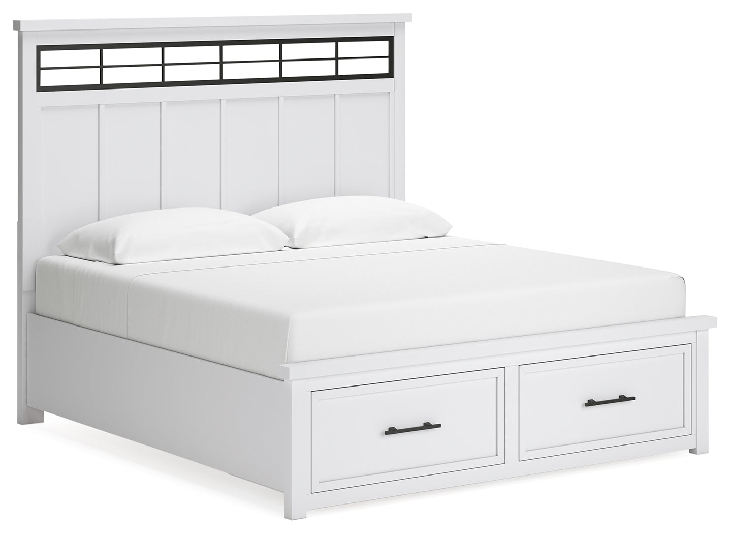 Ashbryn King Panel Bed, Dresser, Mirror and 2 Nightstands