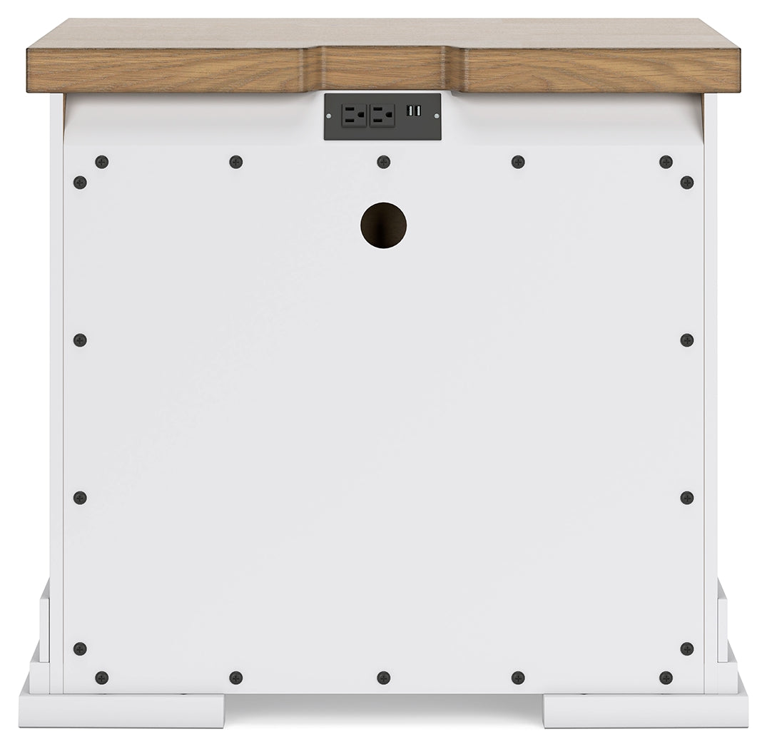 Ashbryn King Panel Bed, Dresser, Mirror and 2 Nightstands