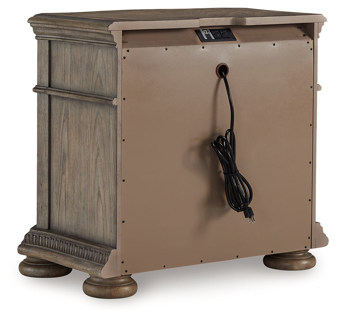 Ardenfield California King Sleigh Bed, Chest and Nightstand
