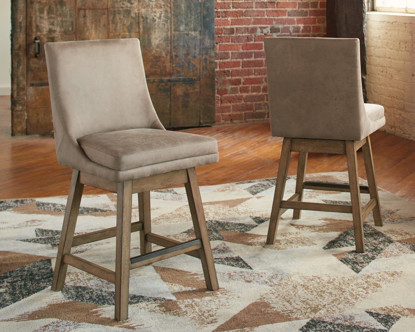 Tallenger Counter Height Bar Stool (Set of 2)